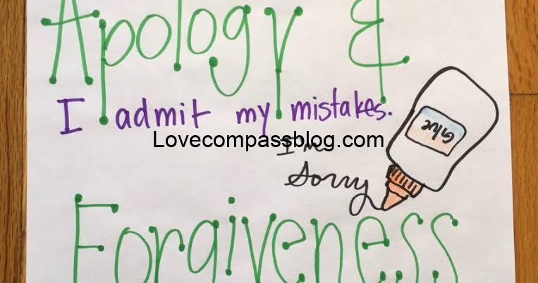 Apology and Forgiveness